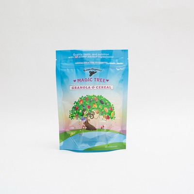 Таможня 12OZ 100mm напечатала мешок пластиковой молнии Ziplock упаковывая для хлопьев Granola
