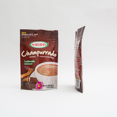 340g Champurrado стойки сумка Hocolate мешка вверх немедленная пакуя с молнией