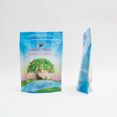 Таможня 12OZ 100mm напечатала мешок пластиковой молнии Ziplock упаковывая для хлопьев Granola
