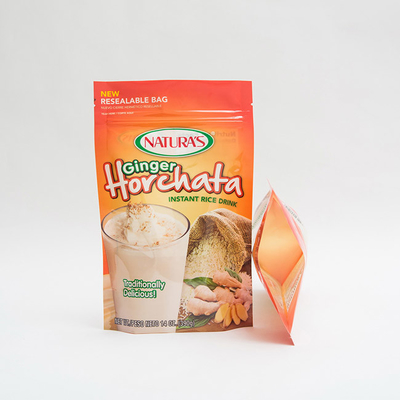 14OZ напечатало пластиковую стойку вверх по сумкам немедленного риса мешка изготовленным на заказ Ziplock упаковывая
