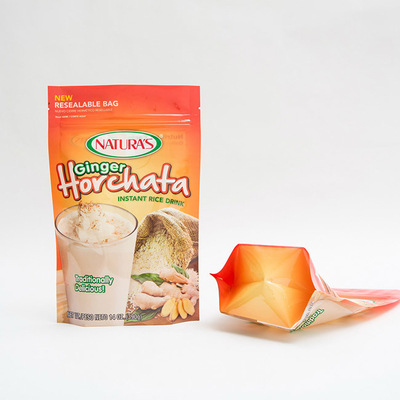 14OZ напечатало пластиковую стойку вверх по сумкам немедленного риса мешка изготовленным на заказ Ziplock упаковывая
