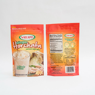 14OZ напечатало пластиковую стойку вверх по сумкам немедленного риса мешка изготовленным на заказ Ziplock упаковывая