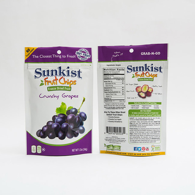 плод 1.2oz откалывает пластиковую упаковку мешка сумки молнии стойки VMPET вверх Resealable