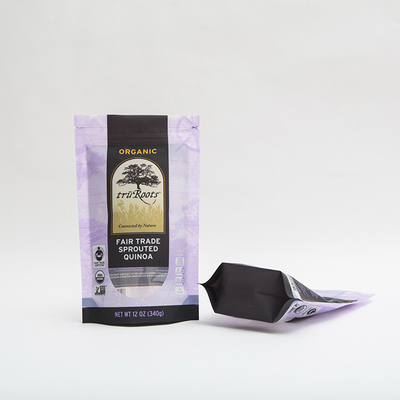 Мешок молнии положения молнии сумки упаковки еды 12OZ 340g Ziplock для пусканной ростии квиноа