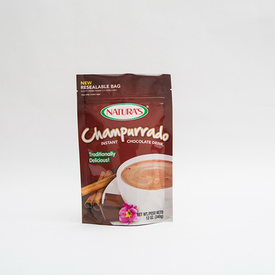 340g Champurrado стойки сумка Hocolate мешка вверх немедленная пакуя с молнией