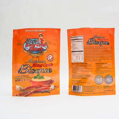 Сумки пластиковой упаковки 105 микронов 16OZ стоят вверх мешки для упаковки еды