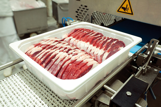Белая упаковка КАРТЫ фильма запечатывания подноса еды свежего мяса фильма Thermoforming PE APET